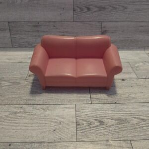 2004 Mattel BARBIE Replacement Hard Pink Plastic Sofa Couch